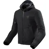 REV'IT! Veste textile Revit Afterburn H20 pour moto, noire, XL