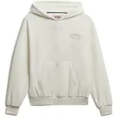 Superdry Country Club Velour Loose Fit Hoodie Beige L Femme