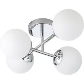 Eglo Plafonnier Castrovido Chrome à 4 lumières