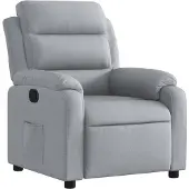 vidaXL Fauteuil relax gris clair Tissu