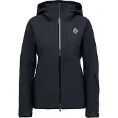 Black Diamond - Veste de ski de randonnée imperméable et respirante - W Recon Stretch Shell Black pour Femme en Nylon - Taille M - Noir
