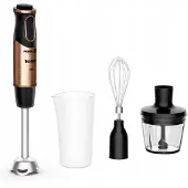 Tefal Mixeur plongeant 1000W 2pcs F. Métall. Mixb. Couteau à glace. Fouet à neige sw-cuivre