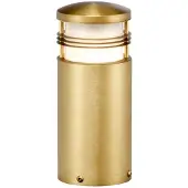 Elstead Lighting Lampadaire d'extérieur en laiton brossé, culot E27, 40 W, Newbrighton Elstead