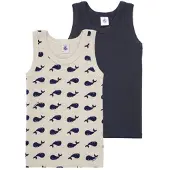 Petit Bateau Debardeur enfant 2 DEBARDEURS garcons - Marine - 5 ans
