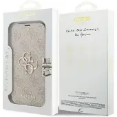 GUESS Étui adapté à l'IPHONE 17 Pro GUBKP17L4GMGPI (PU 4G Metal Logo) rose