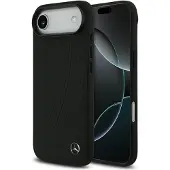 Mercedes Leather Large Laurel Leave Magsafe Iphone Air Phone Case Noir