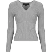 Vero Moda Pull VMROMA  femmes - Gris - EU L