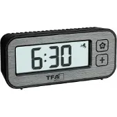 TFA-Dostmann TFA 60.2522.10 Mini-réveil radio Switch Réveil de voyage avec température et hygrométrie
