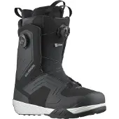Salomon Snowboard - Boots de snowboard - Dialogue Dual Boa Wide Black/White pour Homme - Taille 43,5 - Noir