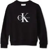 Calvin Klein Sweat bleu fumé / noir / blanc