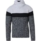 KOROSHI Pull-over gris clair / noir