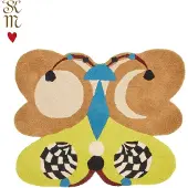 Doing Goods Tapis papillon Melody Moon citron L