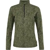 Protest Prtgrenada Half Zip Long Sleeve T-shirt Vert XL Femme