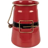 Clayre & Eef Décoration Seau 12x10x16 cm Rouge Métal