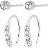Pilgrim Boucles d'oreilles 'Gionni' argent
