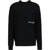 19V69 Italia Pull-over 'Areo' noir / blanc