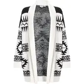 Noisy May Cardigan 'NMLEISE' crème / noir