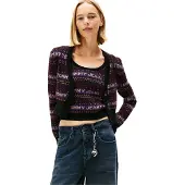 Tommy Hilfiger Cardigan violet / rose / noir