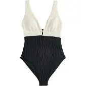 Mint Velvet Maillot de bain noir / blanc cassé