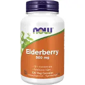 Now , Baie de Sureau, 500 mg, 120 Gélules Végétales