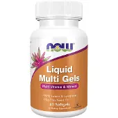 Now , Multivitamines Liquides en Gélules, 60 Gélules