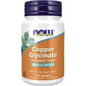 Now , Glycinate de Cuivre, 3 mg, 120 Comprimés