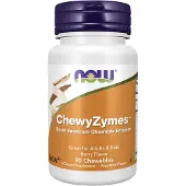 Now ChewyZymes enzymes digestives au goût de baies, 90 comprimés à croquer,