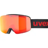 Uvex pwdr FM, masque de ski, junior, noir/rouge