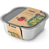 Black+blum Multi-function Square L 1.4l Lunch Box Argenté