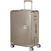 American Tourister trolley Soundbox Alu Spinner 68 / 25 TSA Trolley Bronze taupe