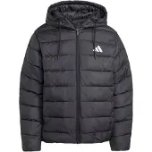 Adidas Parka d’hiver 'ESS' noir / blanc