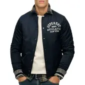 Superdry Athletic Varsity Bomber Jacket Bleu M Homme