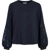 Vila Sweat-shirt 'VISandy' bleu marine