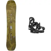 Burton - Packs (snowboard + fix) - Snowboard all mountain - Pack Ft Hometown Hero Smalls 2026 en Bois - Vert