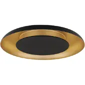 Lyora Plafonnier design Epos Ø 60cm noir avec or