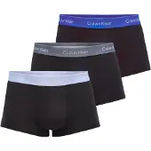 Calvin Klein Lv00nb4389 Trunk Low Rise Boxers 3 Units Noir S Homme