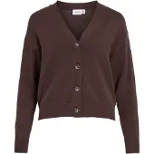 Vila Ril V-neck Knit Cardigan Marron XS Femme