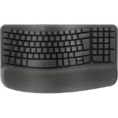 Logitech Clavier ergonomique sans fil WAVE KEYS Graphite