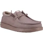HeyDude Wally Canvas Boat Shoes Marron EU 45 Homme