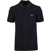 BOSS T-Shirt 'Paule 4' bleu nuit / blanc