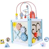 Northio Trieur de cubes éducatifs en bois + blocs ECOTOYS