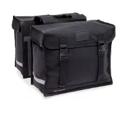 New Looxs Sacoche de vélo double Canvas Deluxe - 46 litres - 39 x 18 x 33 cm (2x) - Noir