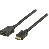 Logilink High Speed with Ethernet - Câble d'extension HDMI avec Ethernet - HDMI mâle pour HDMI femelle - 2 m
