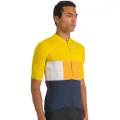 Sportful Snap Short Sleeve Jersey Jaune S Homme