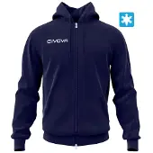 Givova King Full Zip Sweatshirt Bleu 10-12 Years Enfants