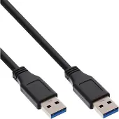 ACT Câble USB A vers USB A - 2 mètres - Noir -