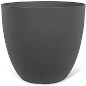Garden ID Pot à Plantes Anthracite pour Jardin 38 x 34 cm