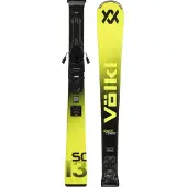 Völkl Racetiger Sc Yellow+vmotion 11 Alpine Skis Pack Jaune 153