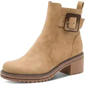 Marco Tozzi Chaussures de ville pour femmes , bottines, couleur marron, style décontracté