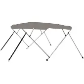 vidaXL 4-Bow Bimini-Top Gris 243x180x137 cm